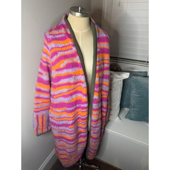 Free People Women's Tiger Knit Duster Cardigan - Picture 2 of 5